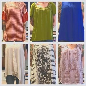BUNDLE OF WOMANS TOPS SIZE 1X AND 2X